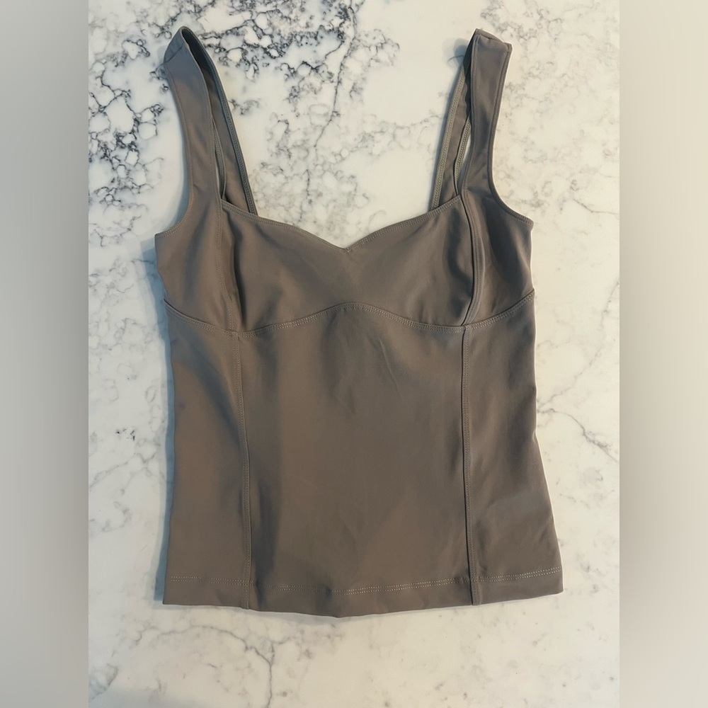 New Free People Intimately Grey Tank Top Small Lined Bra
